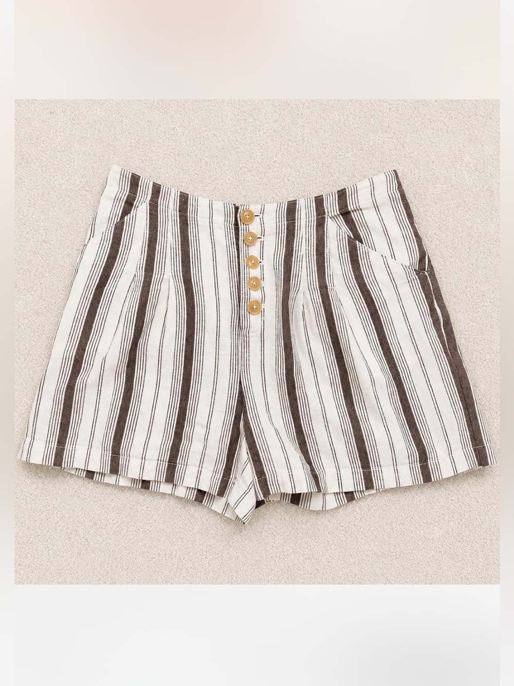 Anthropologie linen blend shorts size small